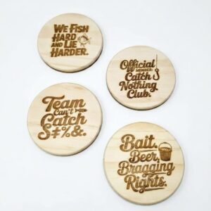 4 Wooden Coasters