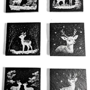 6 Slate Coasters