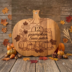 Mutli-Purpose Wooden Chopping/Display Board Autumn Design